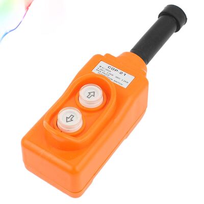 Orange Hoist Crane Pendant Pushbutton Switch Up Down Rainpro