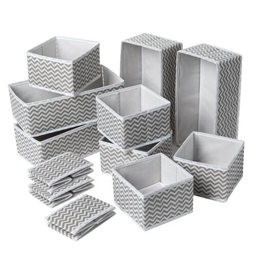 6PCS-12PCS Foldable And CEO-friendly Storage Boxes Underwear