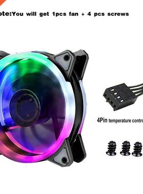 9cm 92mm LED Fan 90mm 4PIN PIN PC Desktop Computer Case Coo