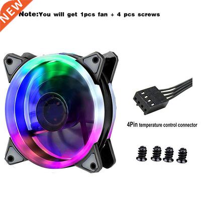 9cm 92mm LED Fan 90mm 4PIN PIN PC Desktop Computer Case Coo