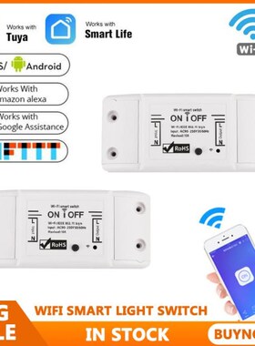 DIY WiFi Smart Light Switch Timer Smart Life APP Wireless Sw