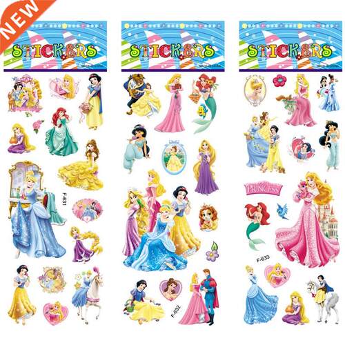 6 Sheets/set cartoon Snow White Princess stickers scrapbooki
