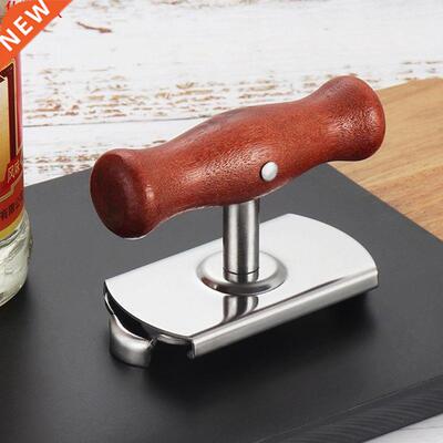 Ouvre-boîte en bois étain clé | Vis bouc