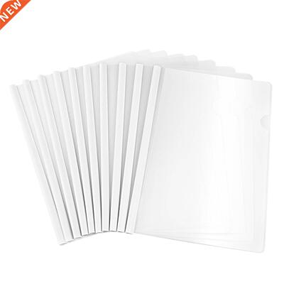 YeahiBaby 10pcs Transparent File Folder Sliding Bar Report C