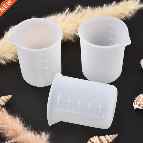 5pcs 100ml Silicone Measuring Cups With Clear Scale Epoxy Sp