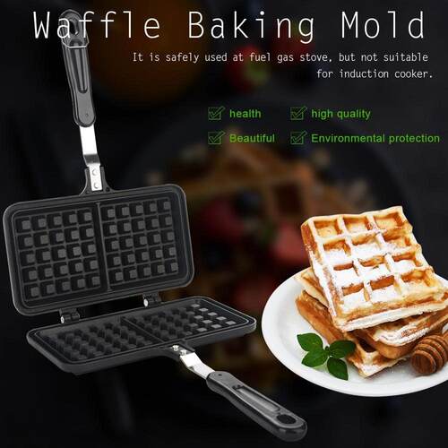 Dual Head Kitchen Gas Non- Waffle Maker Pan Mould Mold Press