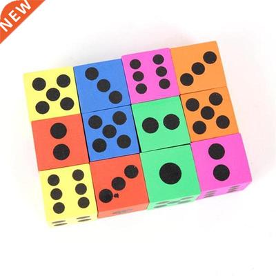 12pcs EVA Foam Baby Dices Children Big Foam Playing Dice Foa