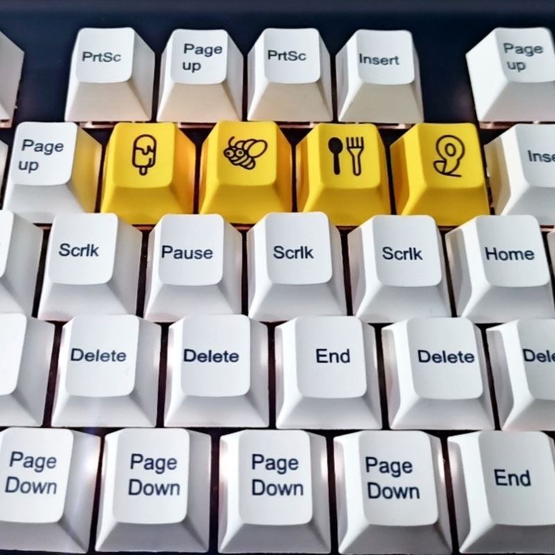 PBT Sublimation Cherry Profile Keycaps for Mx Switch Mechani