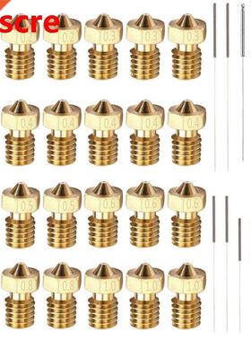 24Pcs Printer Nozzles D Printer Brass Nozzles Extru Prin