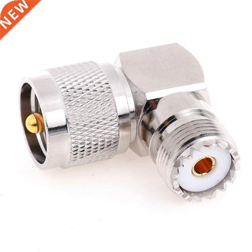 1pc UHF SO-239 Female To UHF PL-259 Male Right Angle 90 Degr