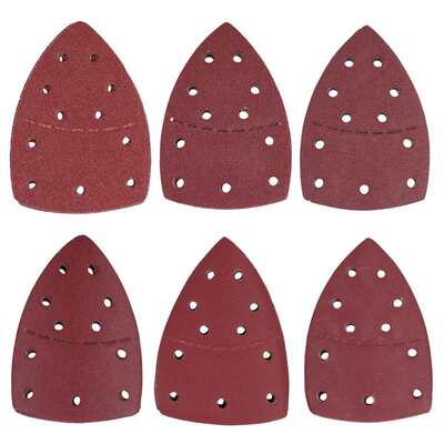 60Pcs Mouse Sandpaper Sepate Palm Abrasive Paper Sanding S