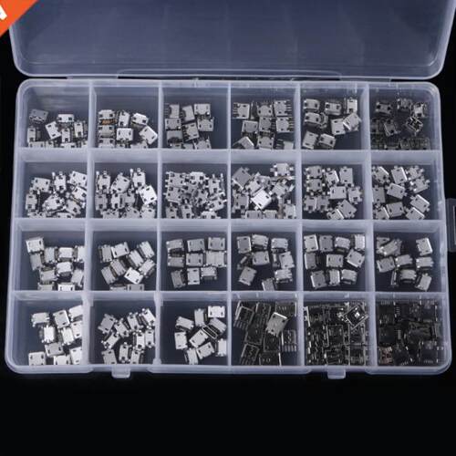 Micro USB Connector 240 Pcs/box 24 Models Socket Jack USB Co