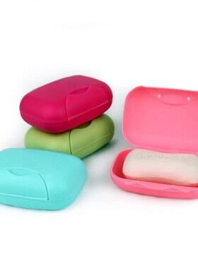 Soap Sponge Holder Box Draining Rack Storage 4 Colors 1pcs S