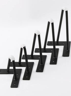 4pcs 10-40cm Iron Table Legs for Furniture Foot Metal Black