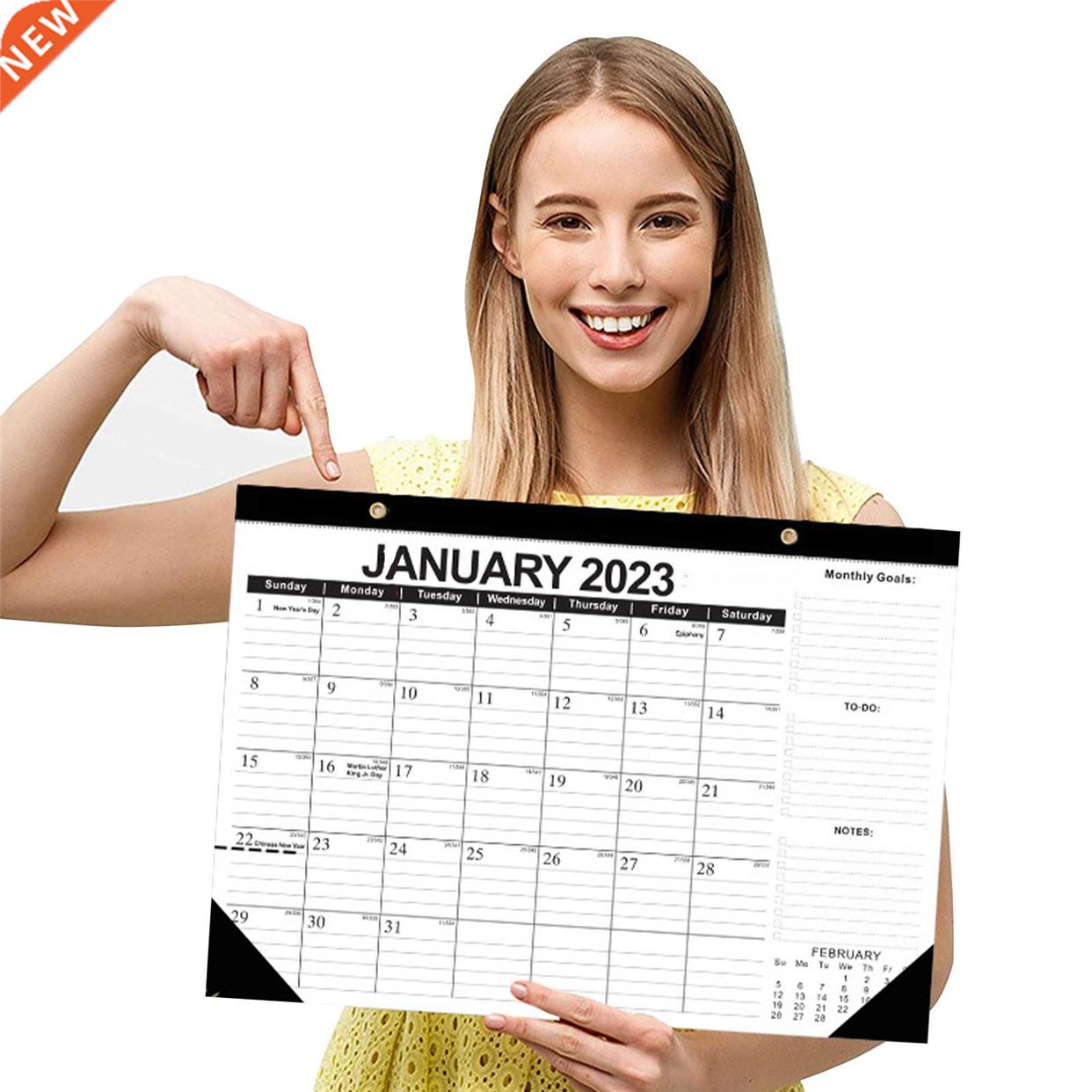 2022-2023 Calendar 18 Months Large Academic Desk Calendar Ru