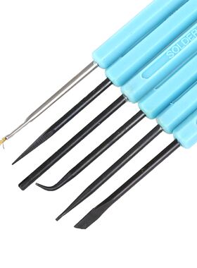 6Pcs Circuit Board Cleaner Brass Brush Chiplifter Tool Set B