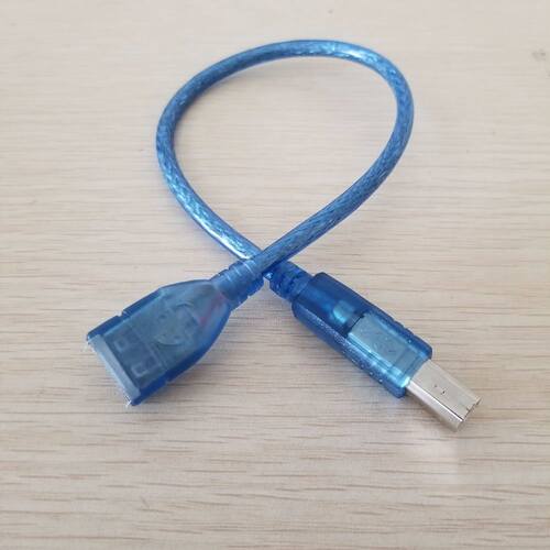 USB Type B Male to Type A Female Adapter Data Extension Cabl