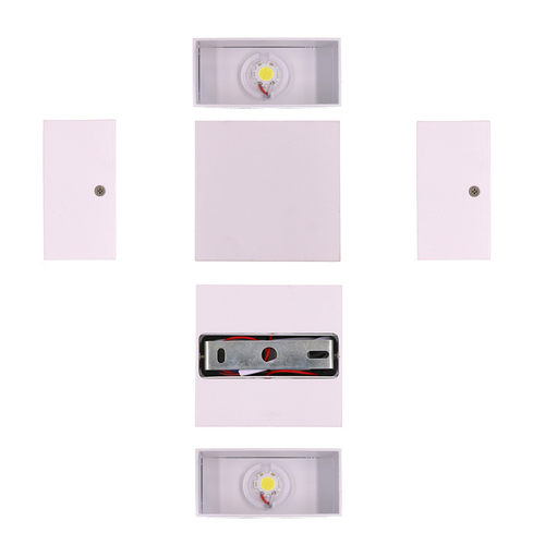 6W 12W Waterproof AC85-265V Surface Mounted LED Wall Light M