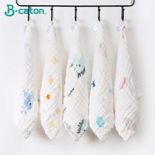 Towel Baby Cloth Gauze Kids Face Cotton Burp Soft Absorbent