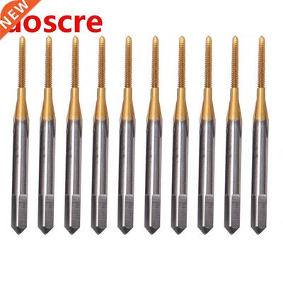 10Pcs Tap High Speed Steel with Coating Coarse Thread Hand T