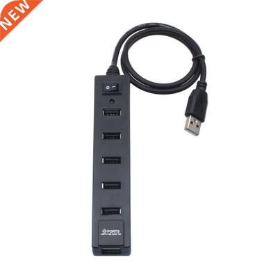 7 Port USB 2.0 USB Hub Chargng Wth Swtch For Laptop PC