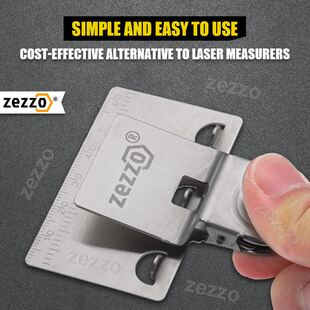 1/2PC Zezzo® Metal Measuring Tape Clip Holder Precise an