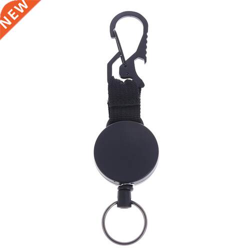 3 In 1 Retractable Badge Steel Wire Cord Pull Key Ring Porta