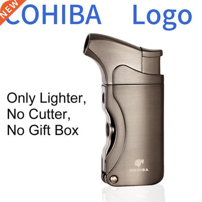 COHIBA Cigar Lighter Cutter Accessories Set Gas Lighters Sha
