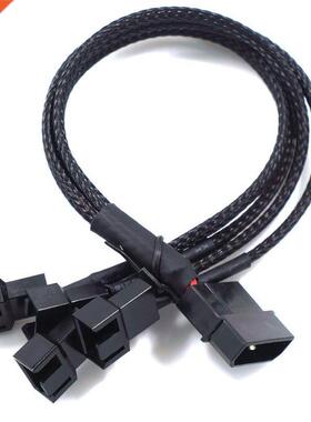 Big 4pin To 3pin/4 Pin 1 To 4 Ways Computer Cooling Fan Cabl