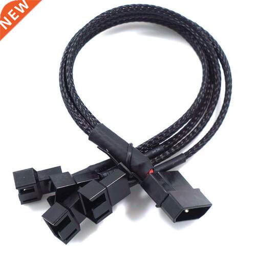 Big 4pin To 3pin/4 Pin 1 To 4 Ways Computer Cooling Fan Cabl