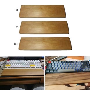Wooden Beech Wood Mechanical Keybod Wrist Rest with Anti-S
