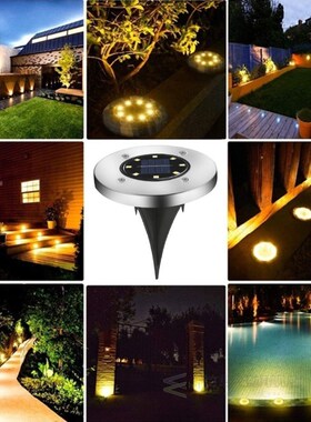 Floor-Light Underground-Lights Garden-Path IP65 Solar 20LEDS