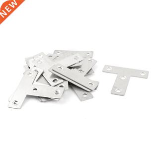 20 Pcs T Shpe 50mmx50mm Shelf Support 4 Holes Brcket Joint