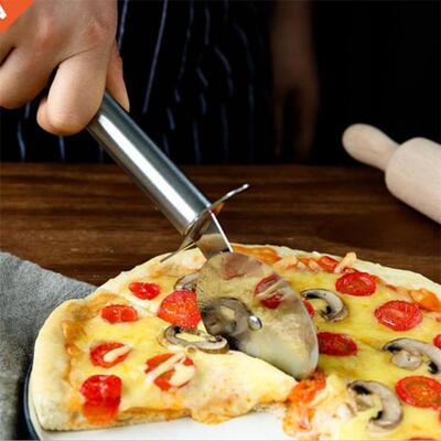 Stainless Steel Pizza Wheels & Cutter Round Pizza divide