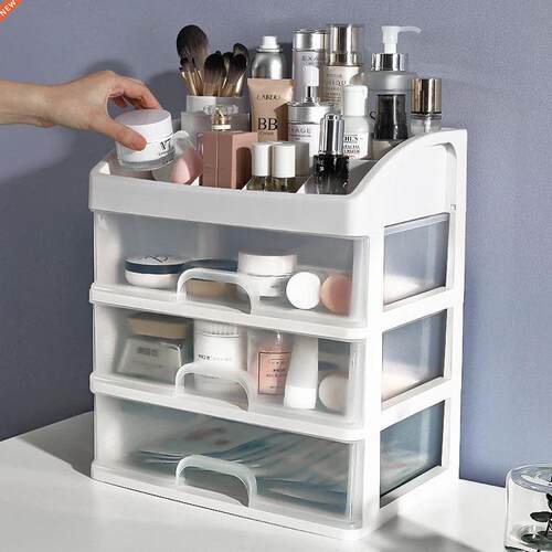 2021 Transparent Makeup Storage Box Waterproof Bathroom Cosm