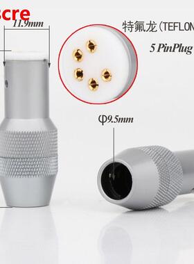 Monosaudio 1 Pcs DI90G 5 Pin Turntable Female DIN plug Gold