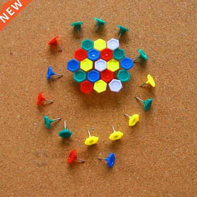 *40pcs Colored Plaic Push Pins Thumbtacks Cork Board Photo