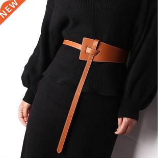Wide Corset Designer Belt for Women 2022 New Tie Obi Waistba