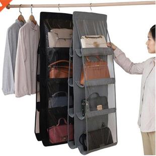 2 Pieces Hanging Handbag Organizer Non-woven Storage Holder