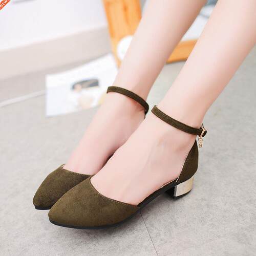 Plus Size Women Flats Ankle Strap Ballet Flats For Woman Sho