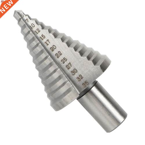 Hole Cutter Drill Tool 5-35 mm Fluted Edges HSS Step Drill B