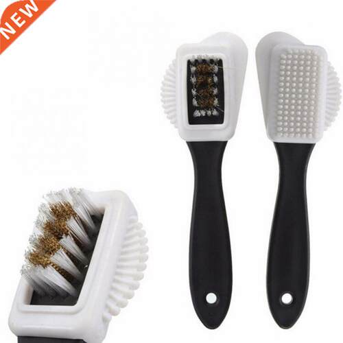 3 Side Cleaning Shoe Brush Plastic S Shape Shoe Cleaner For