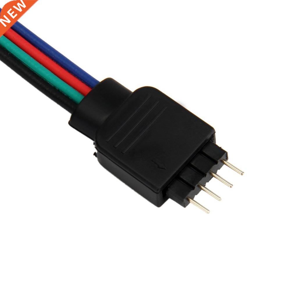 2Pcs 10CM 4pin Male RGB Connector Wire Cable For RGB Led str