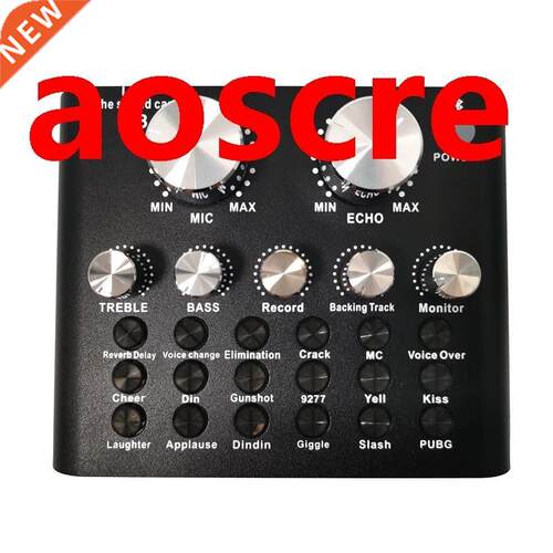Professional Live Mixer DJ Live Equipment Sound Card Microph