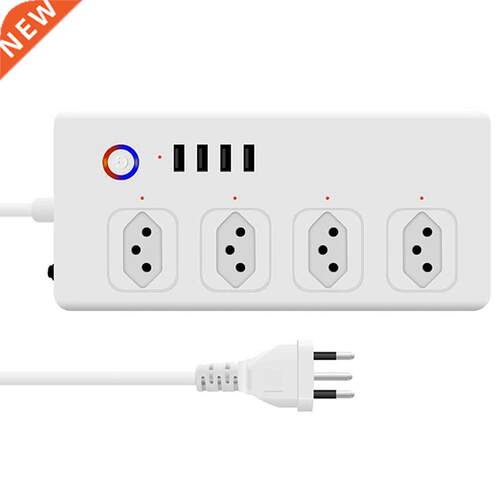 WiFi Smart Power Strip with 4 Outlets 4USB Ports,1.4M Extens