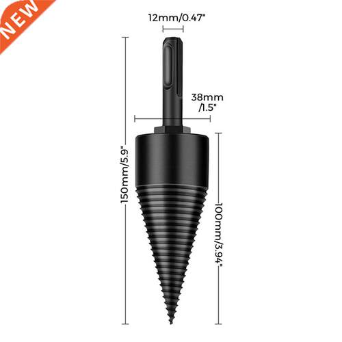 38mm Drill Bit Chop Wood Splitting Tool Cone Log Splitters W