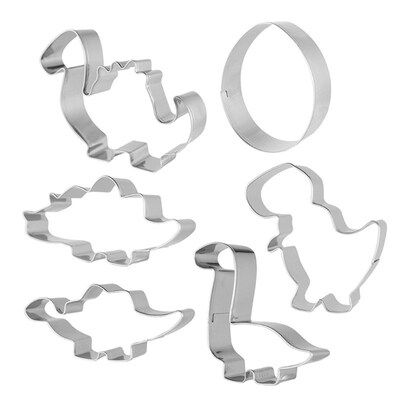 Dinosaur Eggs Cookie Cutter Mold Stainless Steel 3D Tyrannos