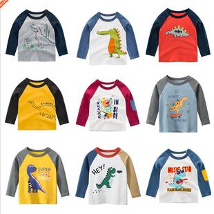 Kids Girls Children Dino Print Cotton shirts Clothing Boys