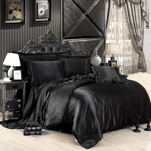 Summer Satin Bedding Set Comforter Bedding Set Duvet Cover B