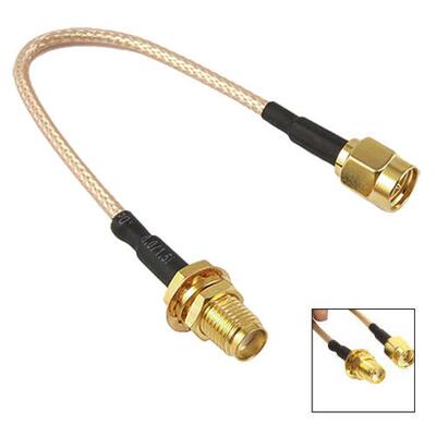 10x SMA Female to Male Coaxial Cable Antenna Adapter 11cm